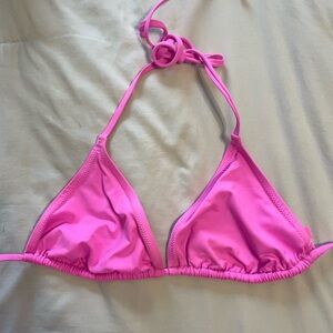 Pink Skims Triangle Bikini Top